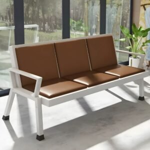 HXL 3 Seaters Linked Chair - Brown