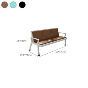 HXL 3 Seaters Linked Chair - Brown