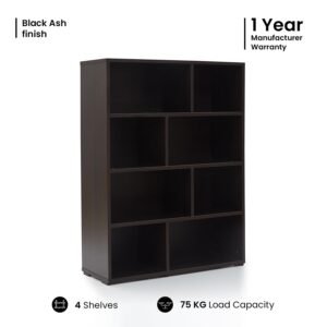 4-Tier Open Bookshelf Display Rack