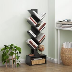 TFG 6 Tier Tree Bookshelf - Black