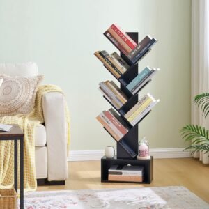 TFG 6 Tier Tree Bookshelf - Black