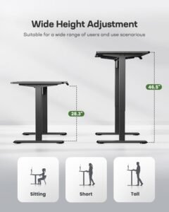 CF 120CM Electric Standing Desk - Black