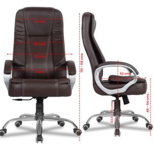 BONZU Executive High-back Office Chair - Brown