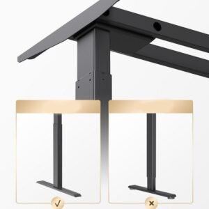 FL 120CM Height Adjustable Desk - White