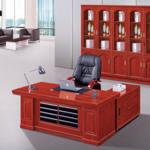1.8M Executive Office Desk - Red Brown