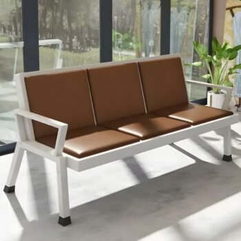 HXL 3 Seaters Linked Chair - Brown