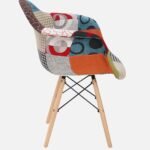 Eames Armchair with Patchwork Upholstery