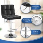 Adjustable Height Barstools (Black)