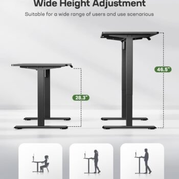 CF 120CM Electric Standing Desk - Black