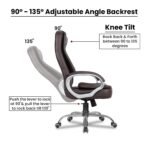 BONZU Executive High-back Office Chair – Brown