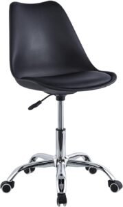 Modern Eames Swivel Desk Chair - Black