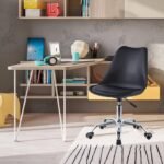 Modern Eames Swivel Desk Chair – Black