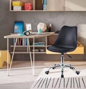 Modern Eames Swivel Desk Chair - Black