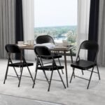PVC Black Folding Chairs