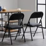 PVC Black Folding Chairs