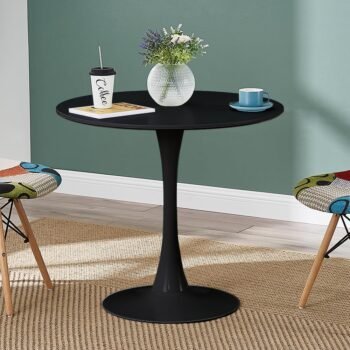 VALDIVIA LD27 Round Tulip Table (Black)