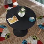 VALDIVIA LD27 Round Tulip Table (Black)