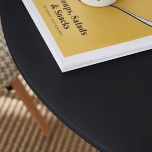 VALDIVIA LD27 Round Tulip Table (Black)