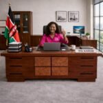 TWAF851 1.4M Executive Desk – Westlands Setup