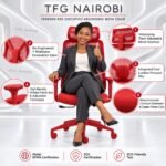 Crimson Red Executive Ergonomic Mesh Chair