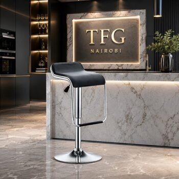 JB200-1 bar stool with chrome base and footrest in a modern kitchen on Gatundu Road, Nairobi, Kenya