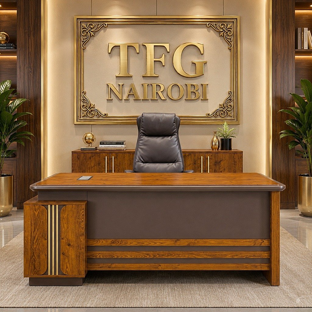 JO1 1.8M Wooden Executive Office Desk in Gigiri Nairobi JO1-1.8M Executive Office Desk with side return and cable management in Gigiri, Nairobi, Kenya