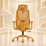 Mustard Yellow Executive Ergonomic Mesh Chair