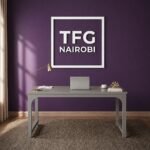 TFG VM1.6M Grey Computer Table in Gatundu Road Nairobi
