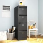 4-Drawers Filling Cabinet Storage Cabinet - Black