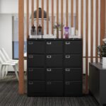 4 Drawers Storage Cabinet – Black