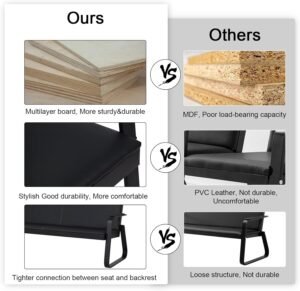 Maya 5 Seaters Office Reception Sofa