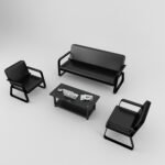 5 Seaters Office Sofa