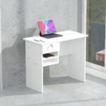 TFG 90CM Home Office Desk w/ Paper Display Rack - White