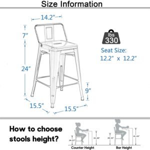 YT30 Bistro Barstool - White