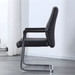 Executive Visitors Leather Chair – Black