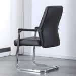 Executive Visitors Leather Chair – Black
