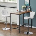 Adjustable Height Barstools – Gray