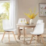 WFC Eames Dining Chairs Set Of 4 - White
