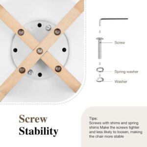 WFC Eames Dining Chairs Set Of 4 - White