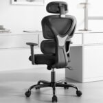 High-Back Mesh Ergonomic Chair - Black