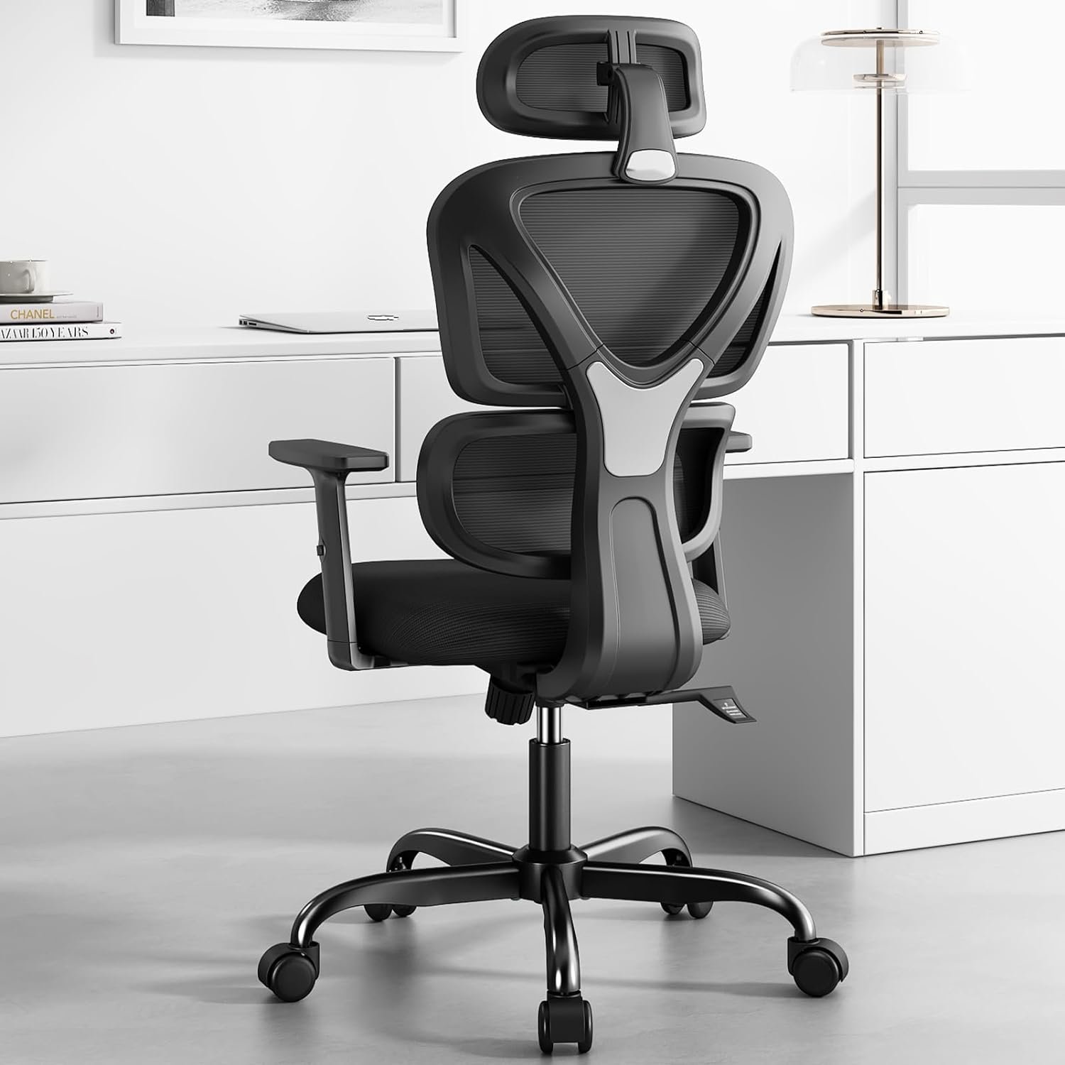 High-Back Mesh Ergonomic Chair - Black High-Back Mesh Ergonomic Chair - Black