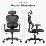 High-Back Mesh Ergonomic Chair – Black