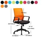 Mid-Back Ergonomic Office Chair – Blue Back