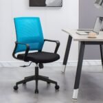 Mid-Back Ergonomic Office Chair - Blue Back