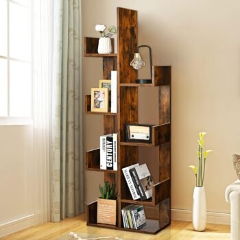 TFG 5 Tier Tree Bookshelf Bookcase