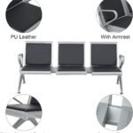 BXL 3 Seaters Linked Chair – Black