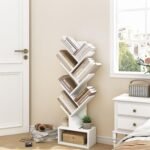 TFG 6 Tier Tree Bookshelf – White