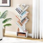 TFG 6 Tier Tree Bookshelf – White