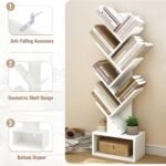 TFG 6 Tier Tree Bookshelf – White