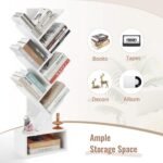 TFG 6 Tier Tree Bookshelf – White
